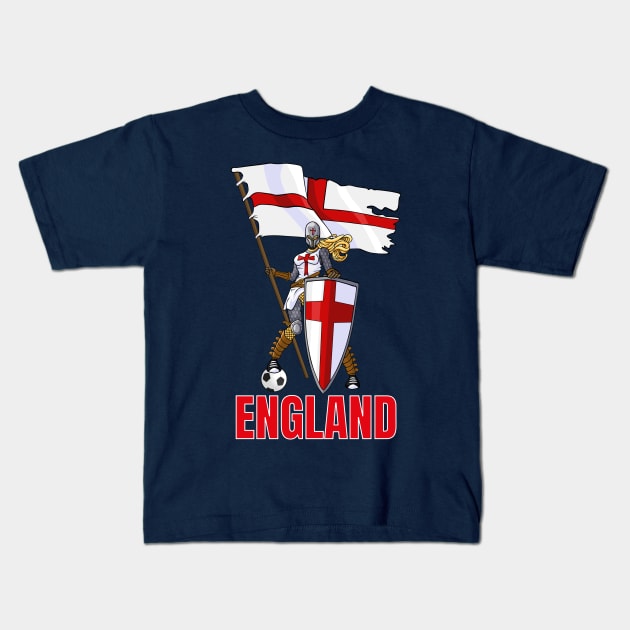 England Lionesses Ready for Battle Kids T-Shirt by Ashley-Bee